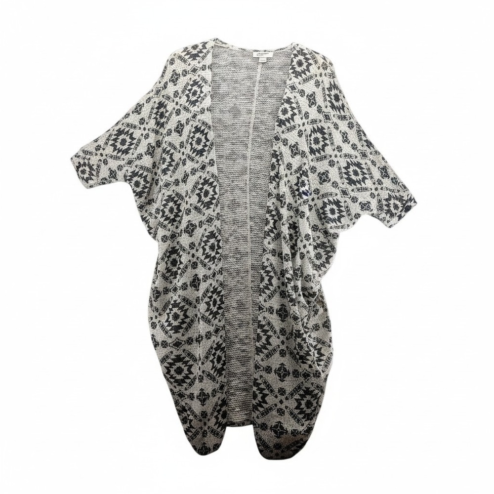 Arizona Jeans Co Cardigan Womens Small Open Front Aztec Boho Knit Sweater Dolman